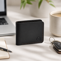 Black Curved Leather Bifold Wallet feature view by Leatherog