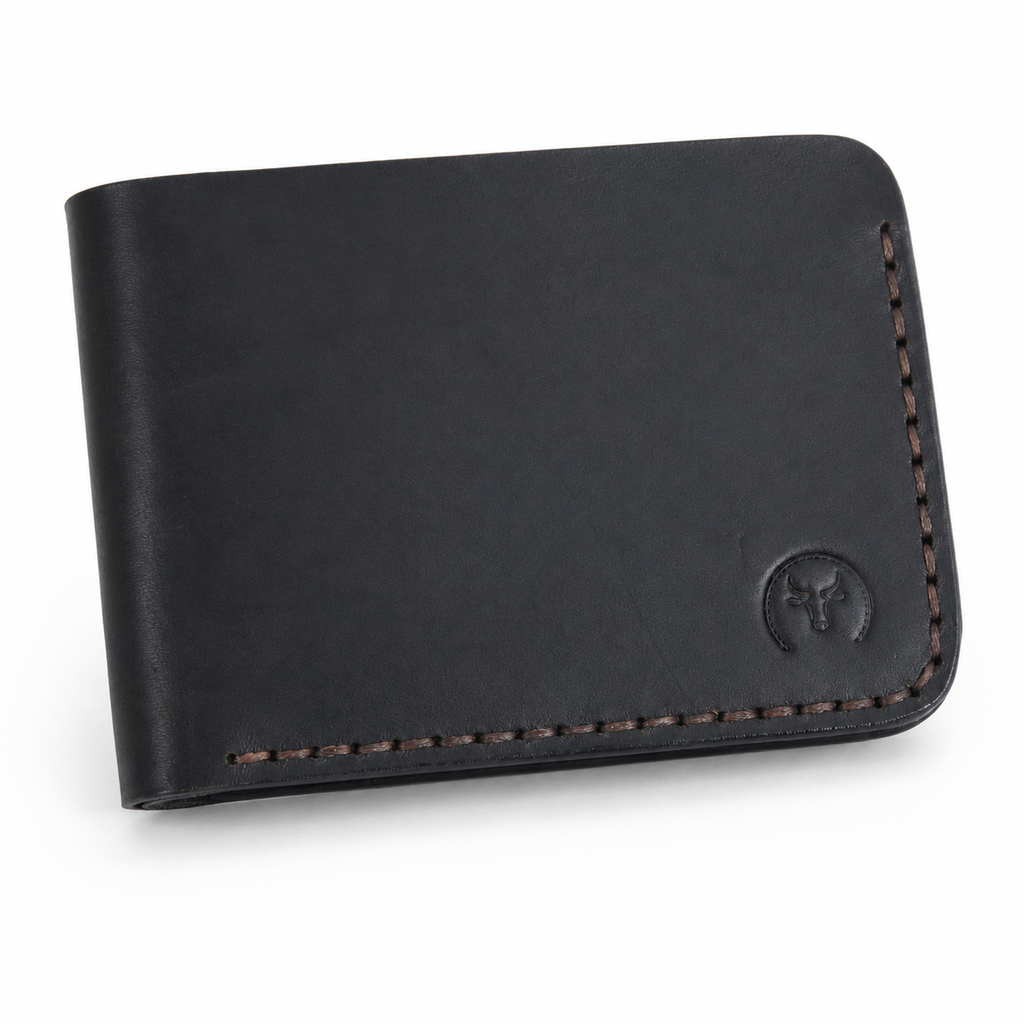 Black Urban Leather Bifold Wallet main view by Leatherog