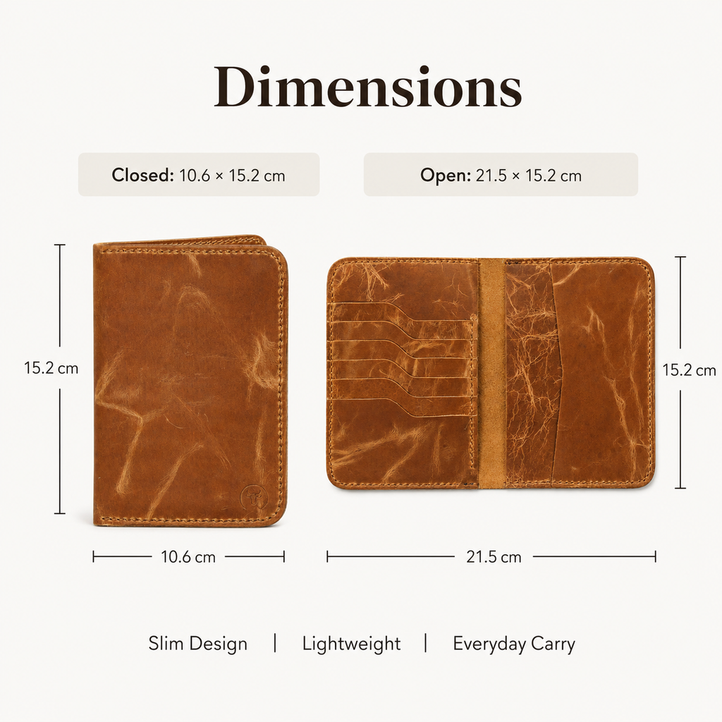 Brown Leather Passport Wallet and Travel Holder lifestyle view by Leatherog