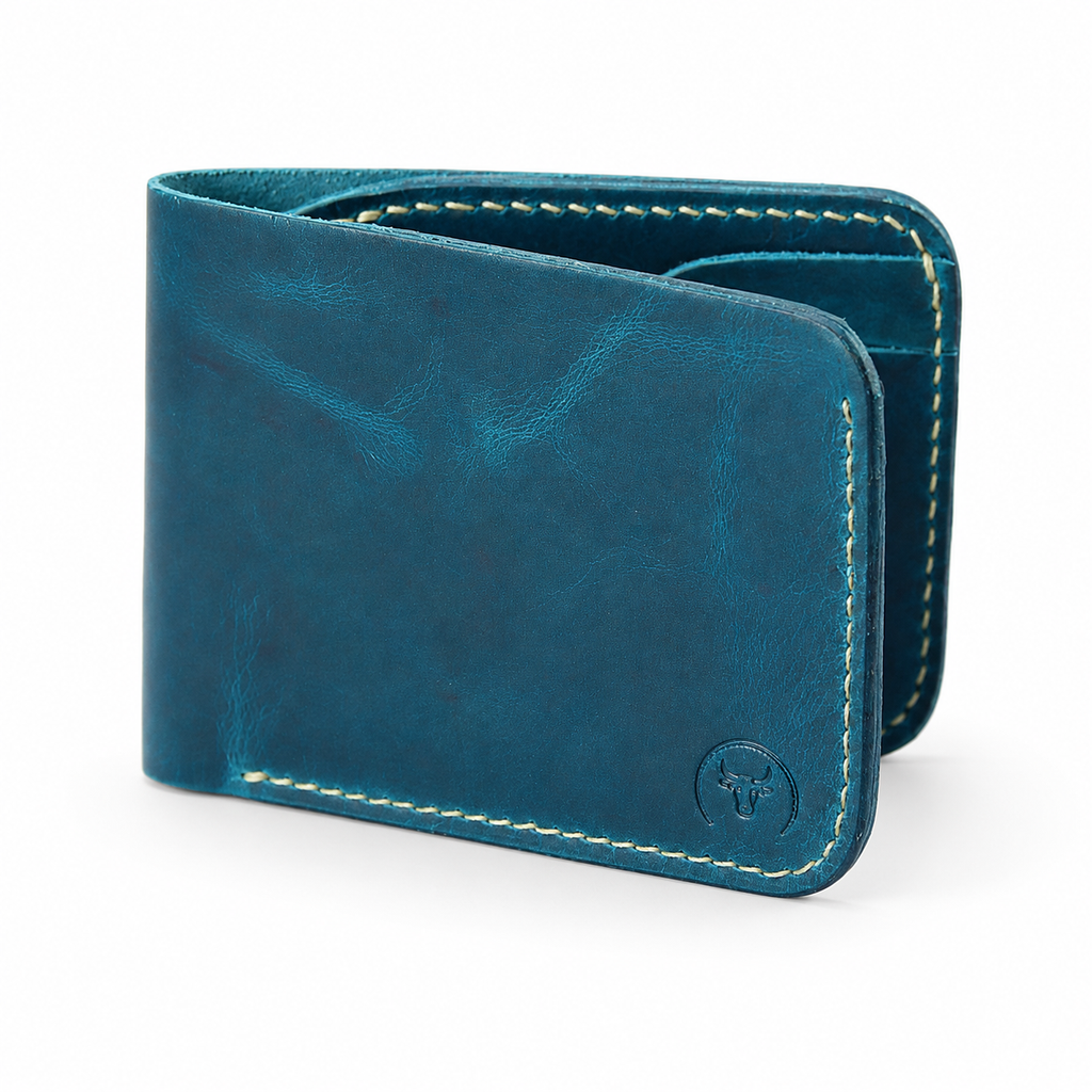 Green Classic Leather Bifold Wallet main view by Leatherog
