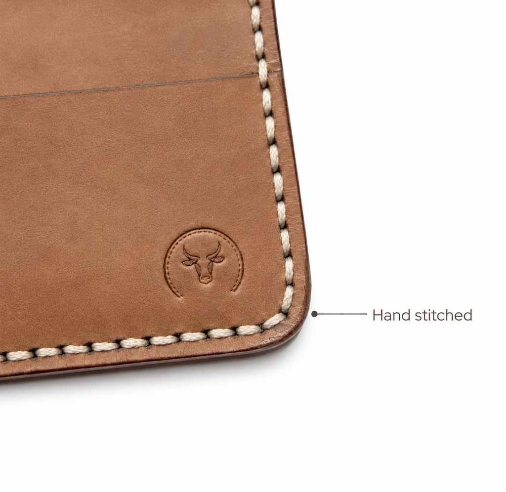 Brown Handcrafted Heritage Leather Cardholder feature view by Leatherog